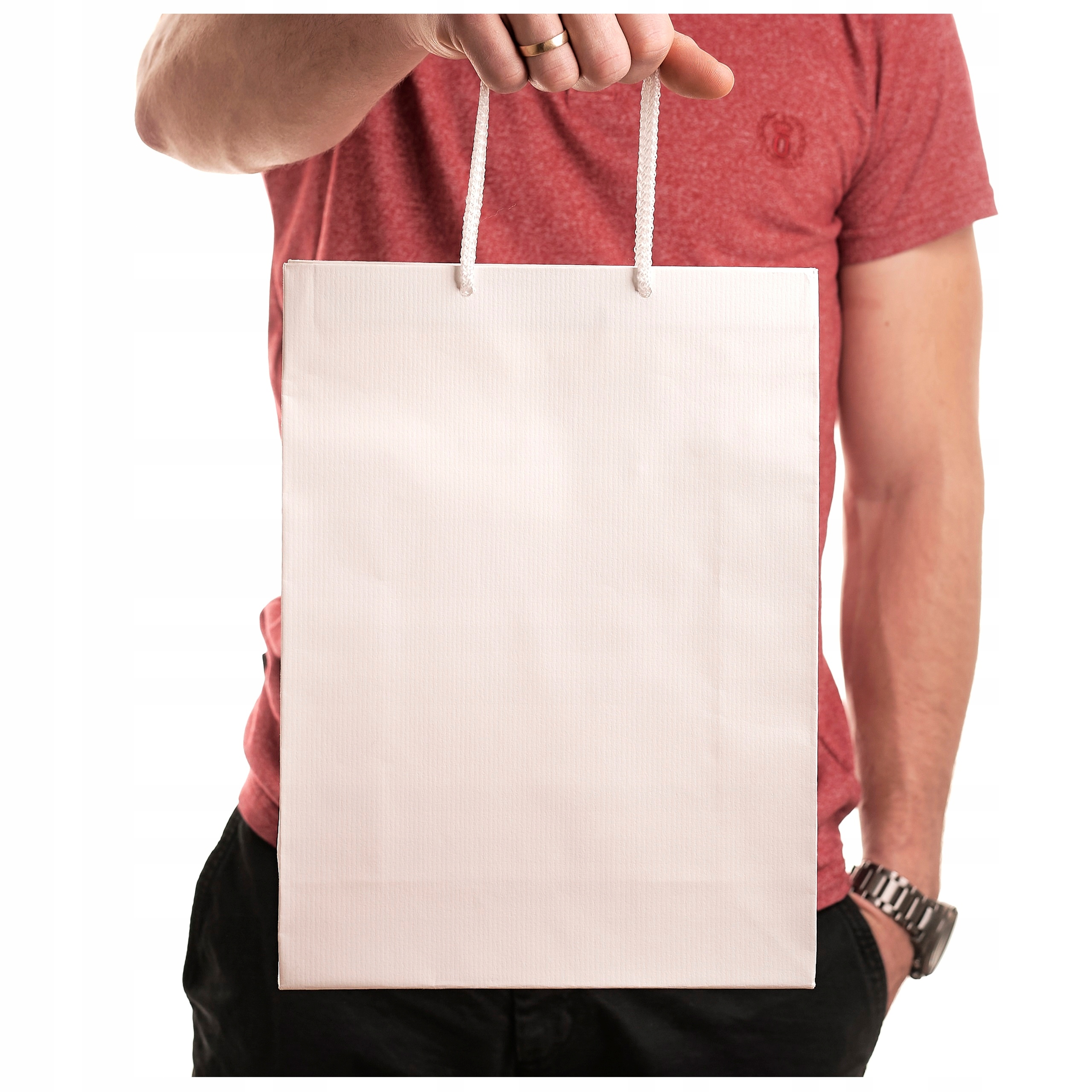 

Torba prestiż biała 24x9x32cm, torebka