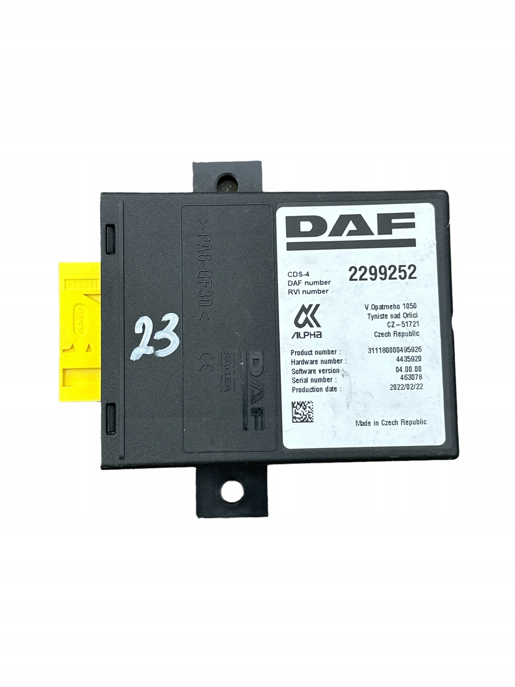 DAF EURO6 CDS-4 2299252 SPRAWNY