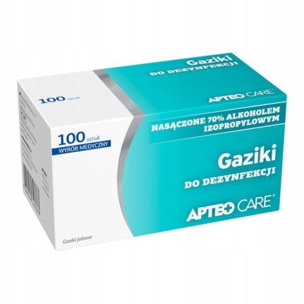 

Gaziki Do Dezynfekcji Apteo Care 100 Sztuk