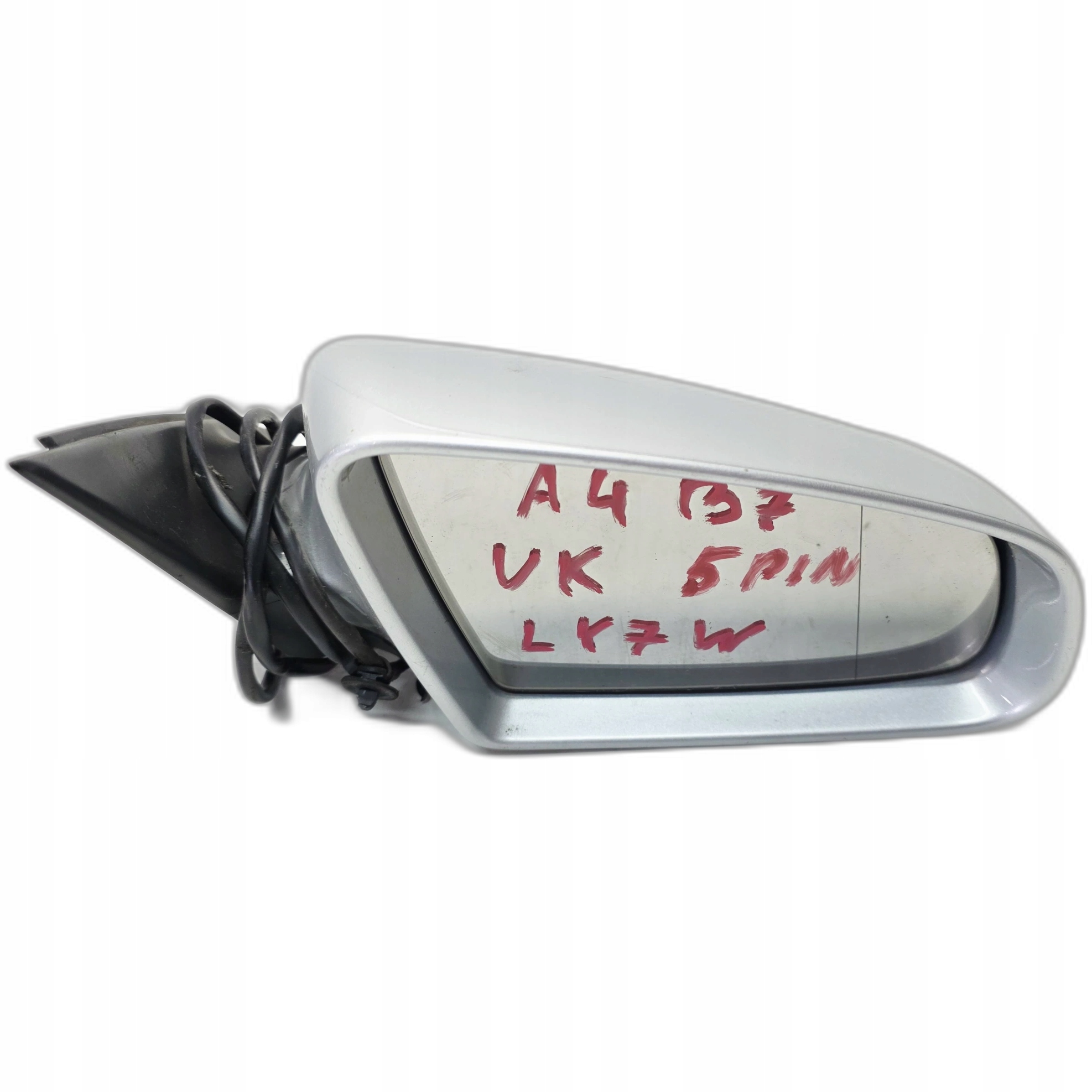 mirror exterior right AUDI A4 B7 LY7W 5 PIN UK