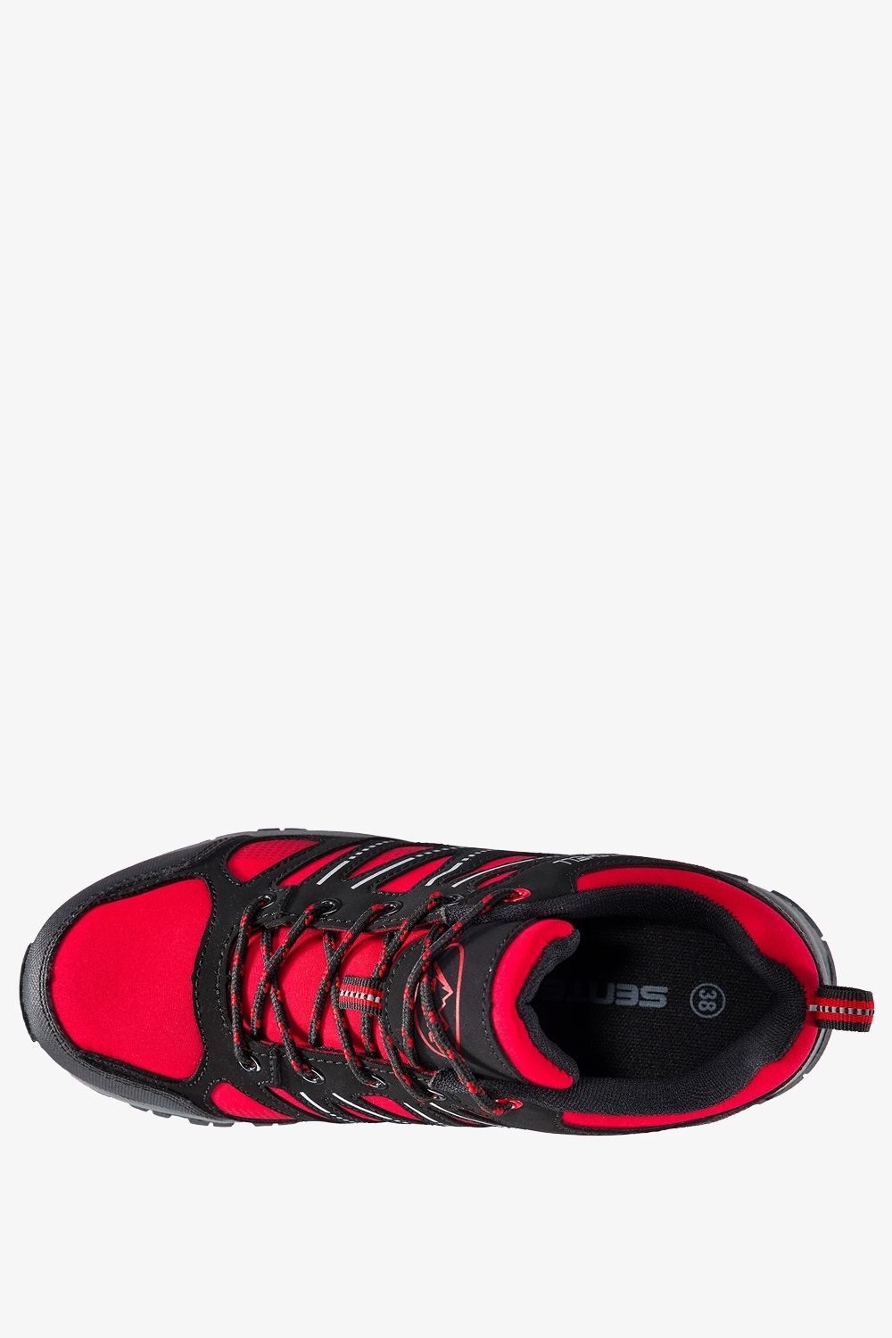 TREKKINGOWE BUTY SPORTOWE SOFTSHELL CZERWONE SZNUROWANE KOMFORTOWE r 41 Płeć kobieta