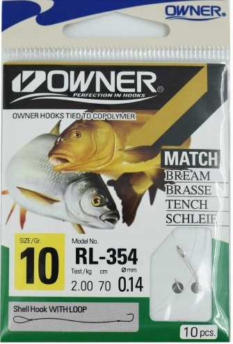 Haki z przyponem Haczyki Owner RL354 Chika Nr 10