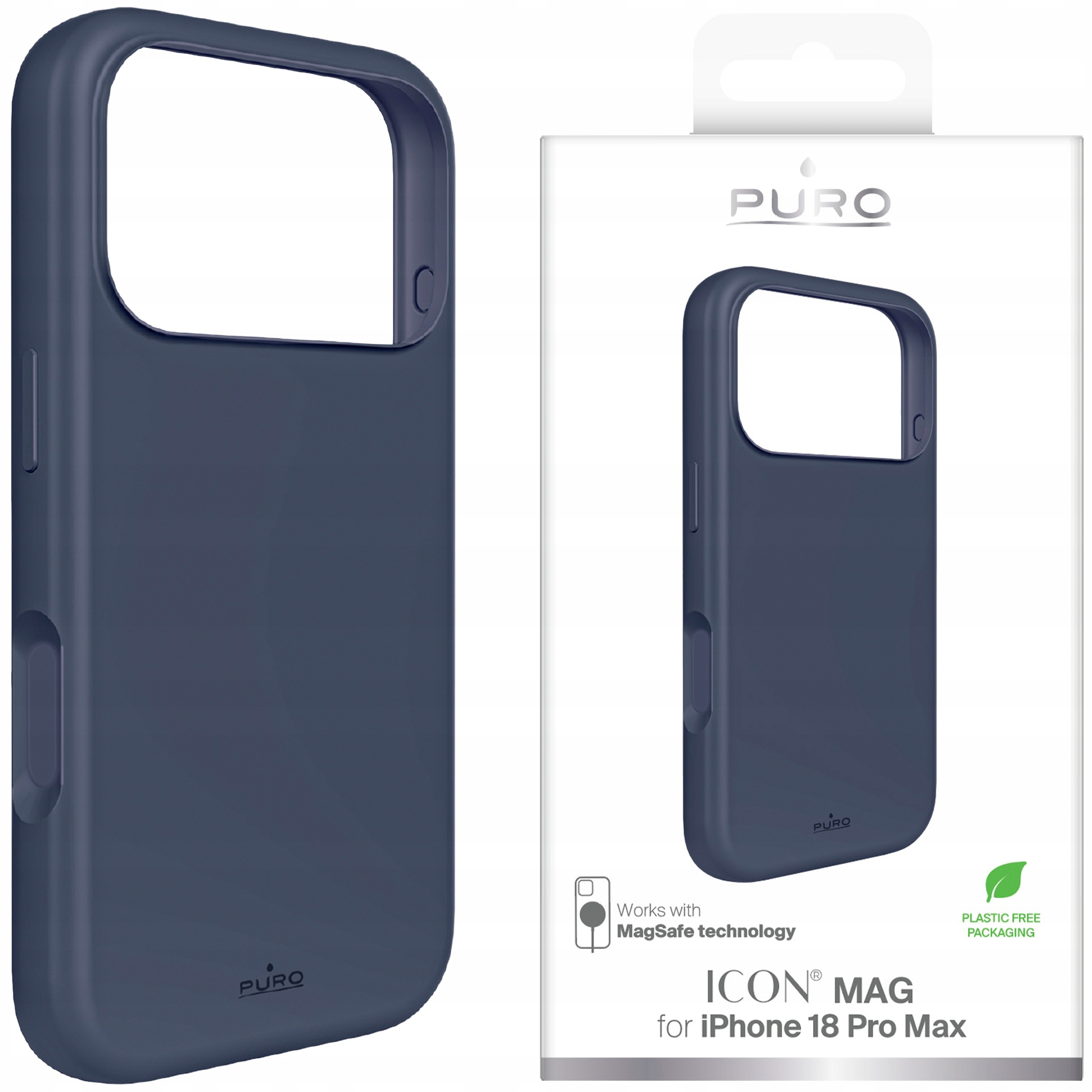 Etui Puro do iPhone 18 Pro Max 17 Pro Max Icon Mag Obudowa Silikonowa