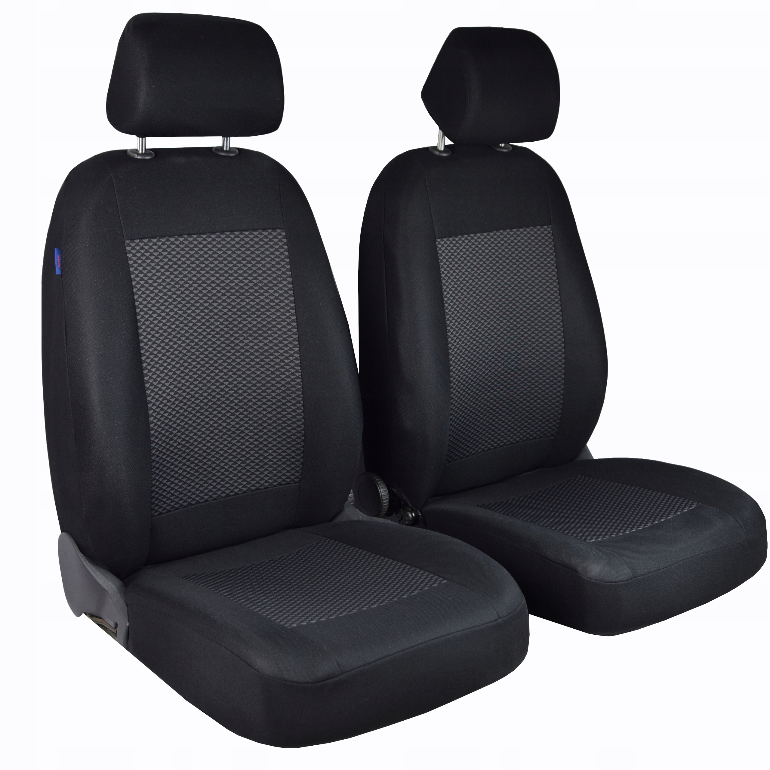 Pokrowce samochodowe czarne w trójkąty Citroen C4 Zakszwalnia