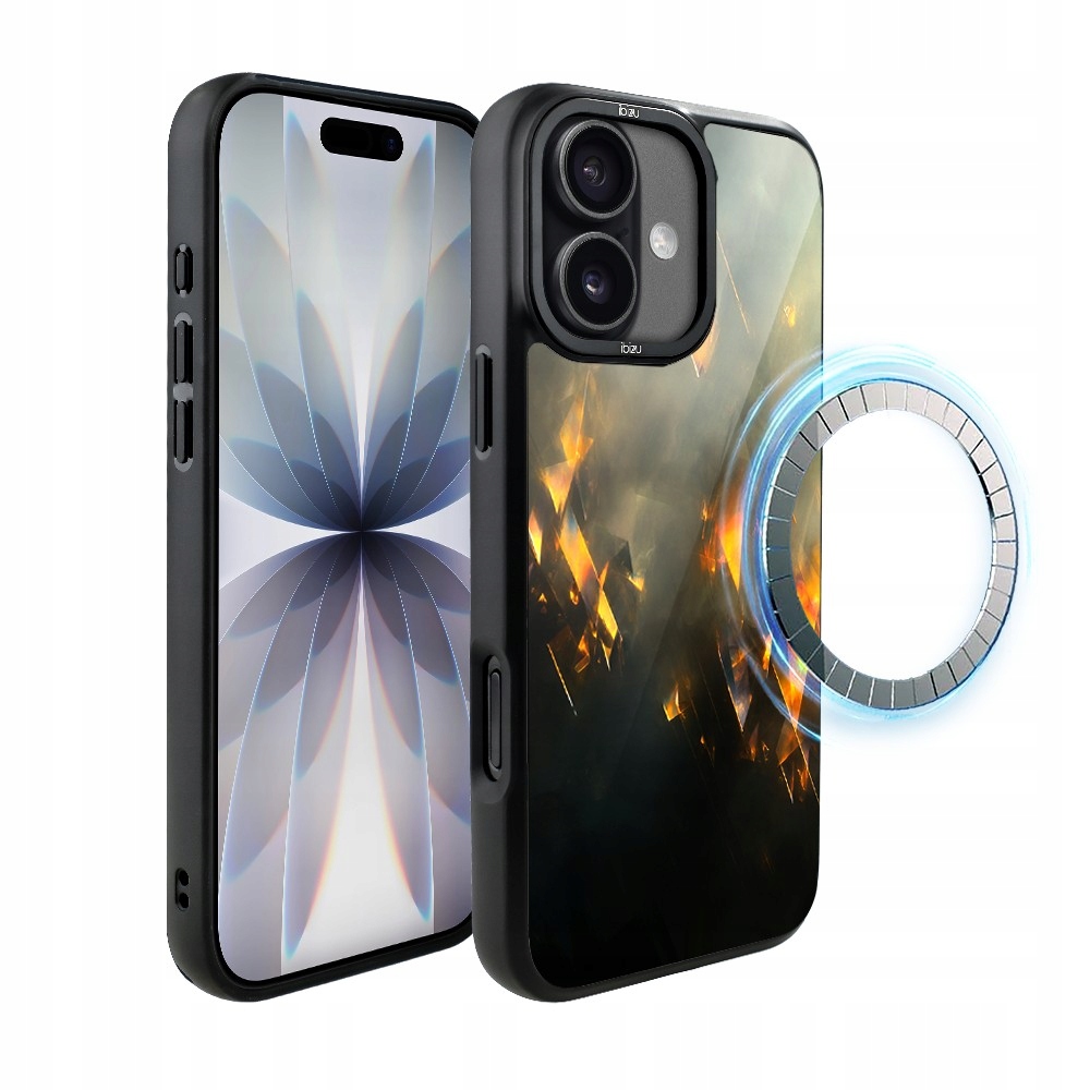 Matný Pouzdro Ibizu DropGuard pro iPhone 17 s MagSafe, zlaté jiskry