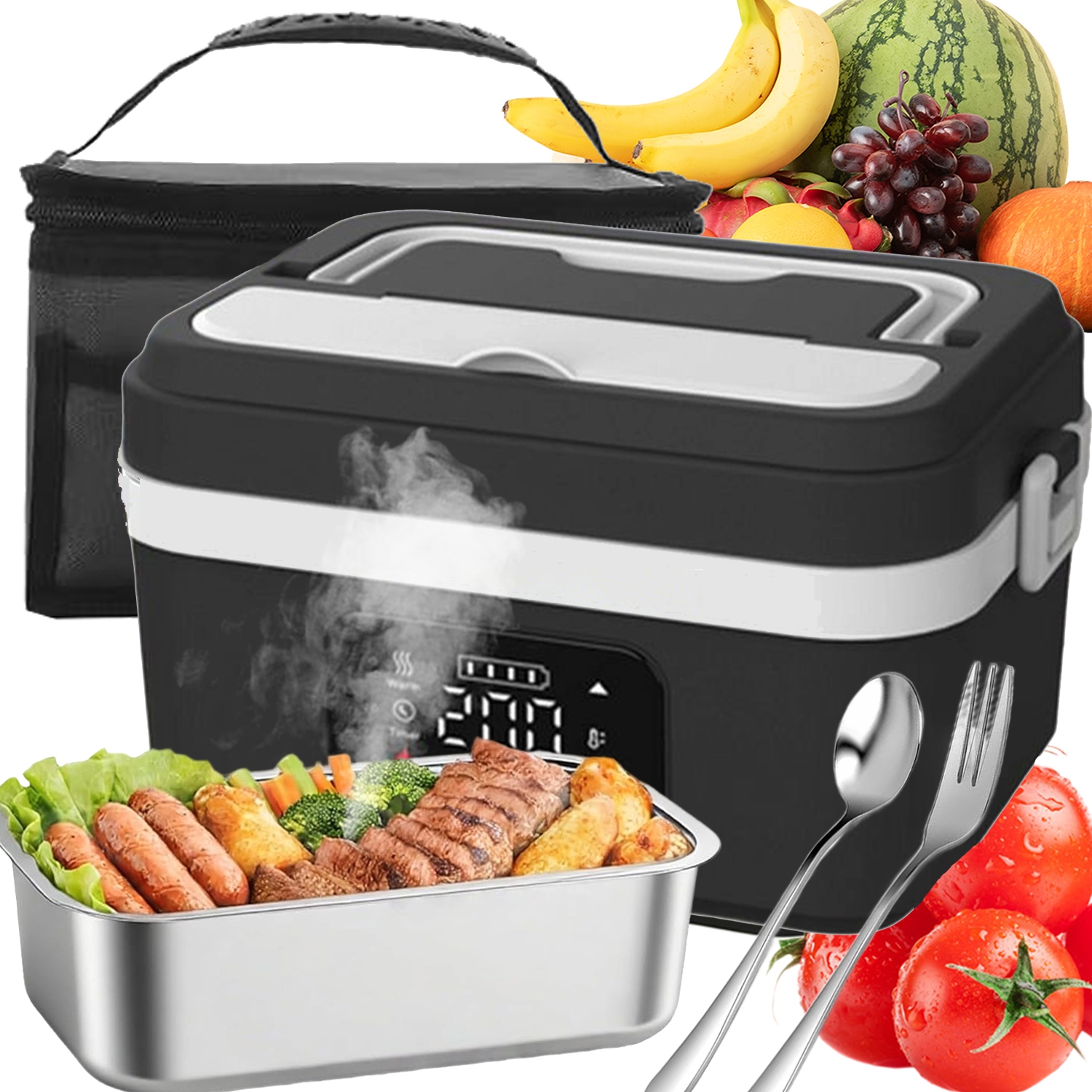 Bezdrátový Vyhřívaný Obědový Box Elektrický Obědový Box 5V/9V/12V 1000 ML