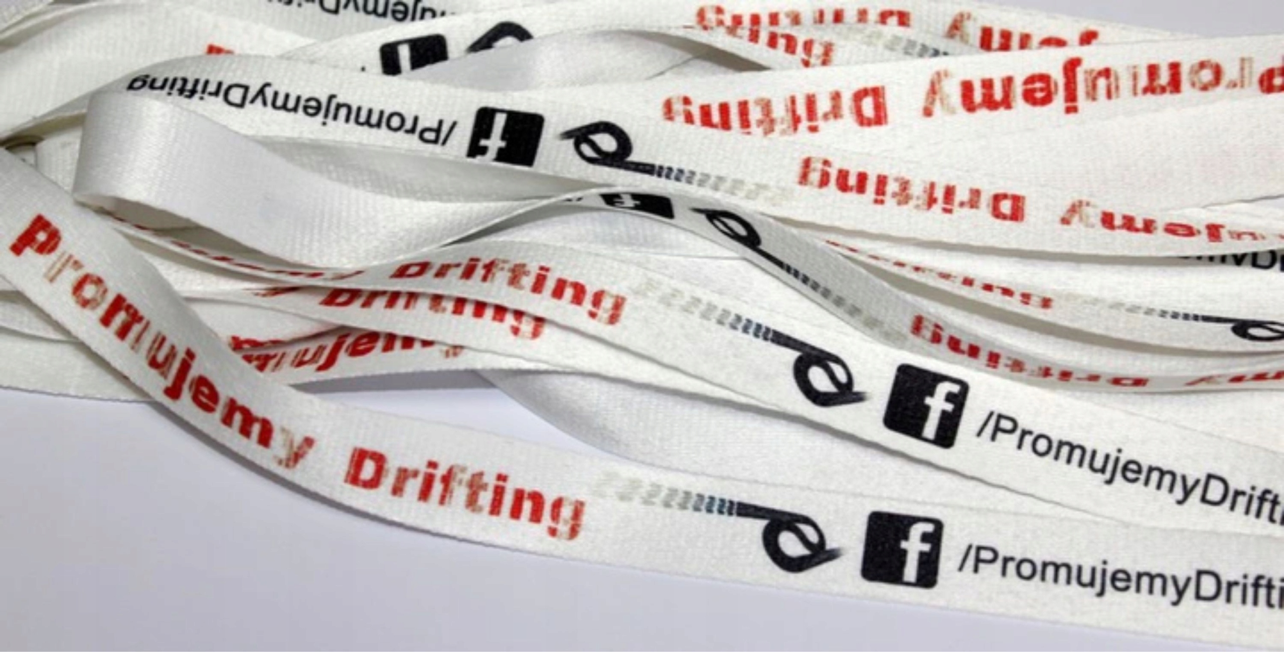 SMYCZ REKLAMOWA SMYCZE REKLAMOWE Z NADRUKIEM BIAŁA OD SZTUKI Producent inny