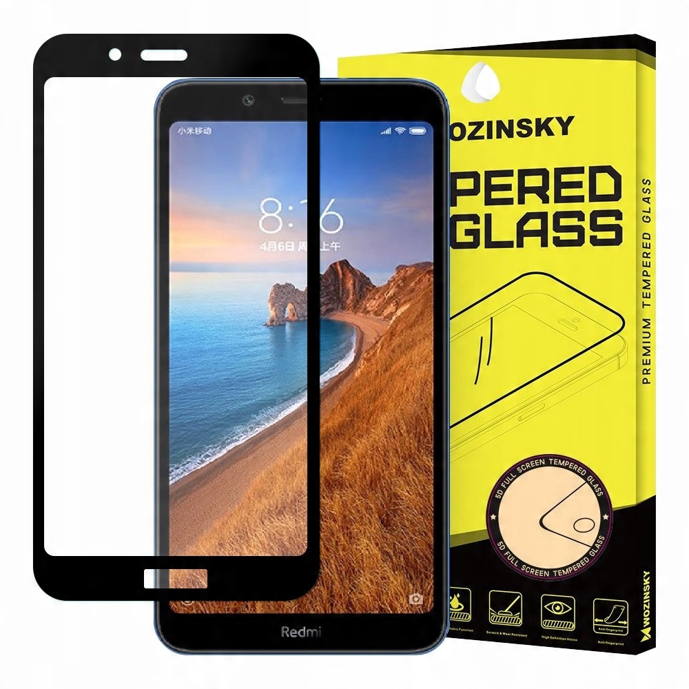 

Szkło 5D do Xiaomi Redmi 7A Pełne Full Glue
