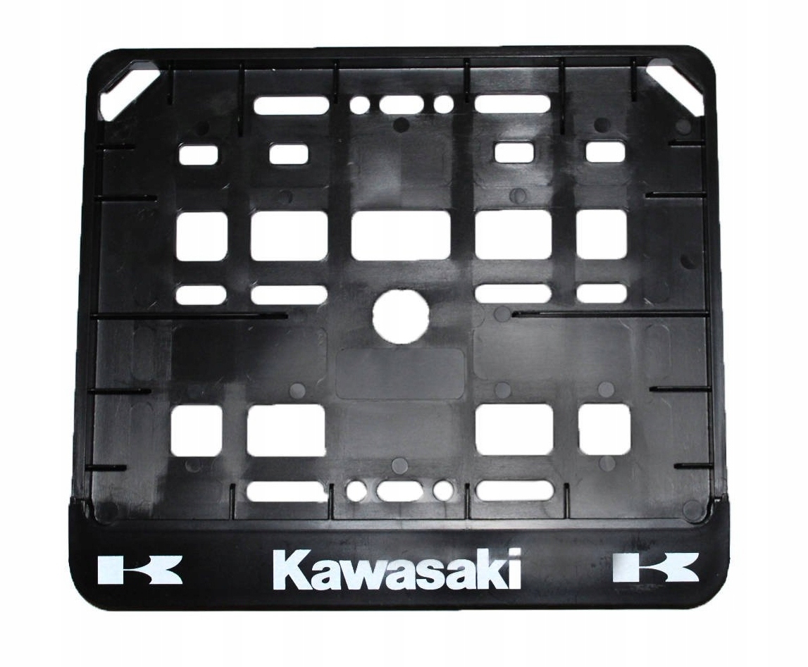 

Ramka pod tablicę do motocykla napis Kawasaki