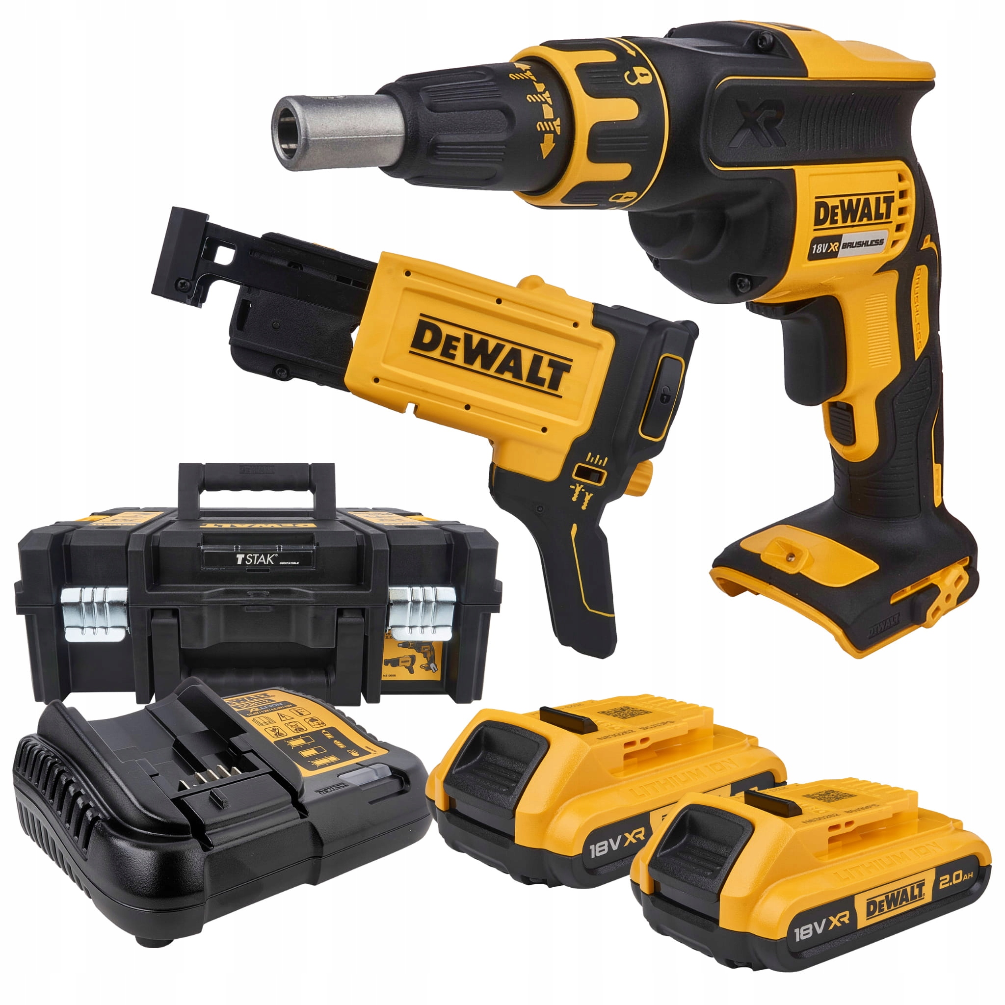 Dewalt DCF620D2K Wkrętarka Do Płyt Gk 18V 2x2Ah