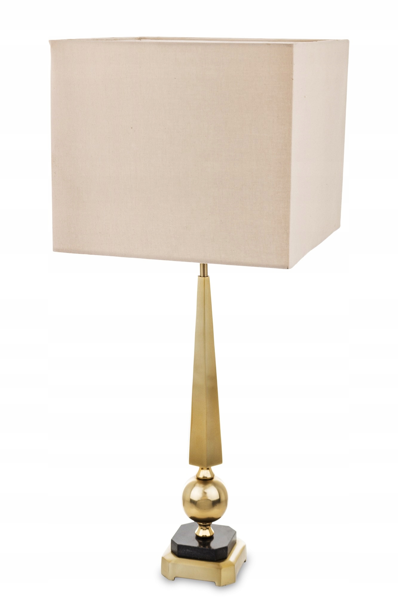 Kovová lampa glamour béžová zlatá, veľké tienidlo