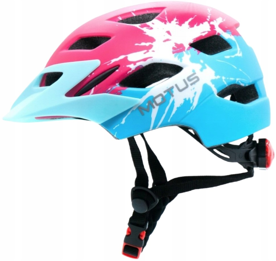 Kask ochronny dziecięcy Motus CB46-90A S/m Czerwono-niebieski