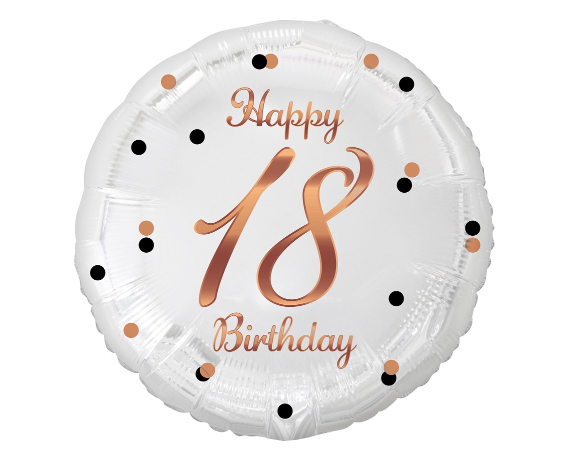 

Balon foliowy Liczba 18, Happy 18 Birthday