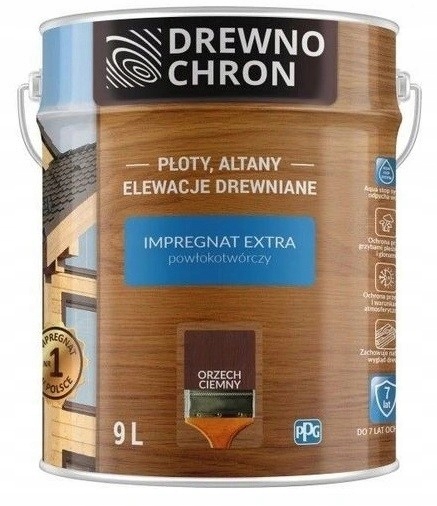 Drewnochron Impregnat Extra Orzech Ciemny 9l