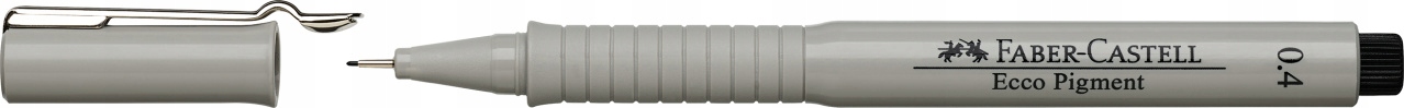 Cienkopis Faber-Castell Ecco Pigment, 0.4mm, czarn