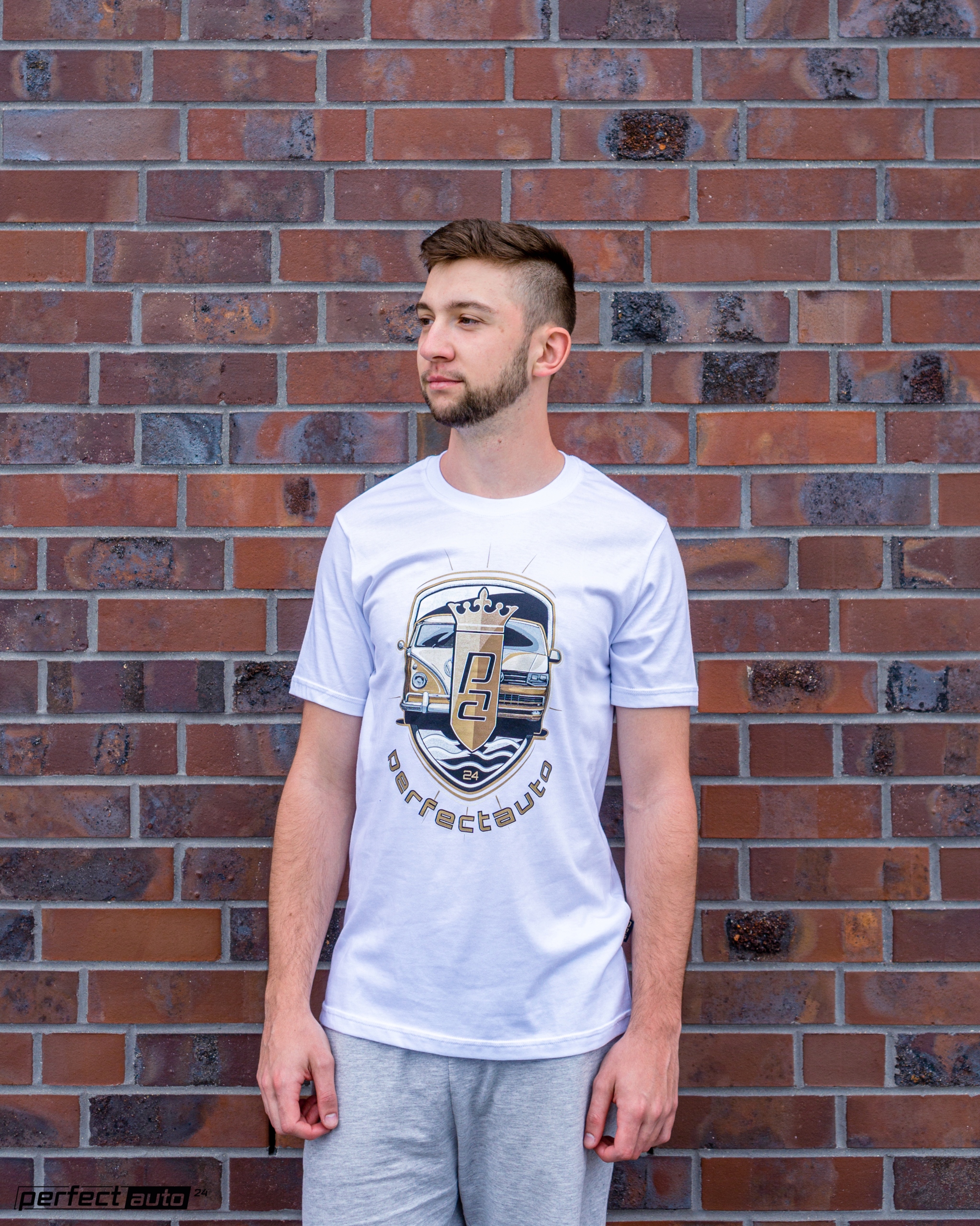 T shirt Koszulka samochód biała męska M Numer katalogowy producenta PA24