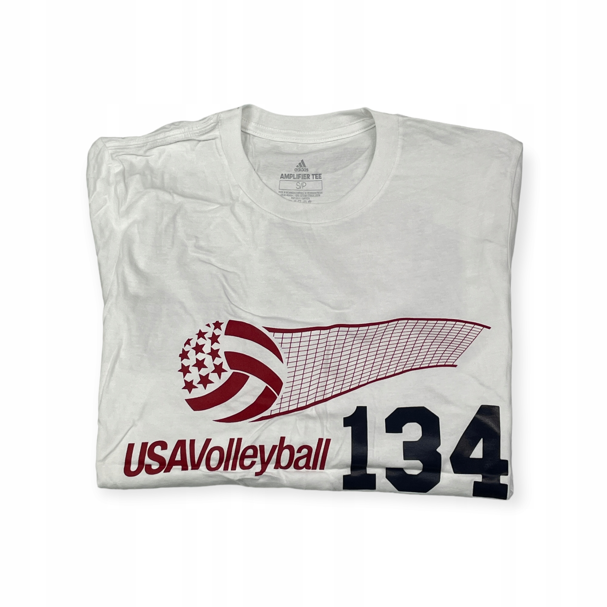 Koszulka męska biała ADIDAS VOLLEYBALL S 134 Rozmiar S