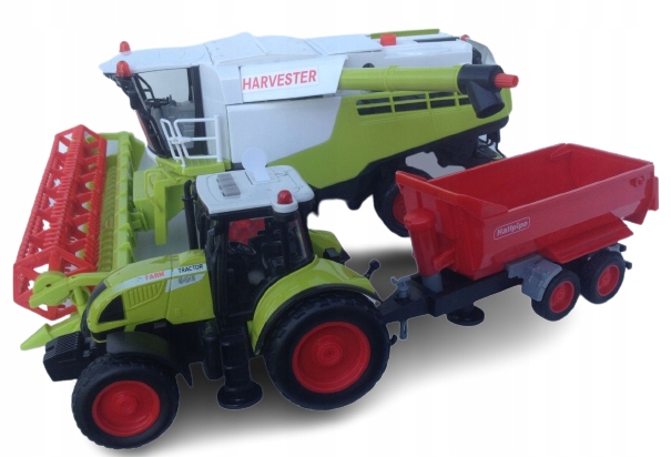 

Traktor ciagnik Duży Zestaw Kombajn Rolnik Farma