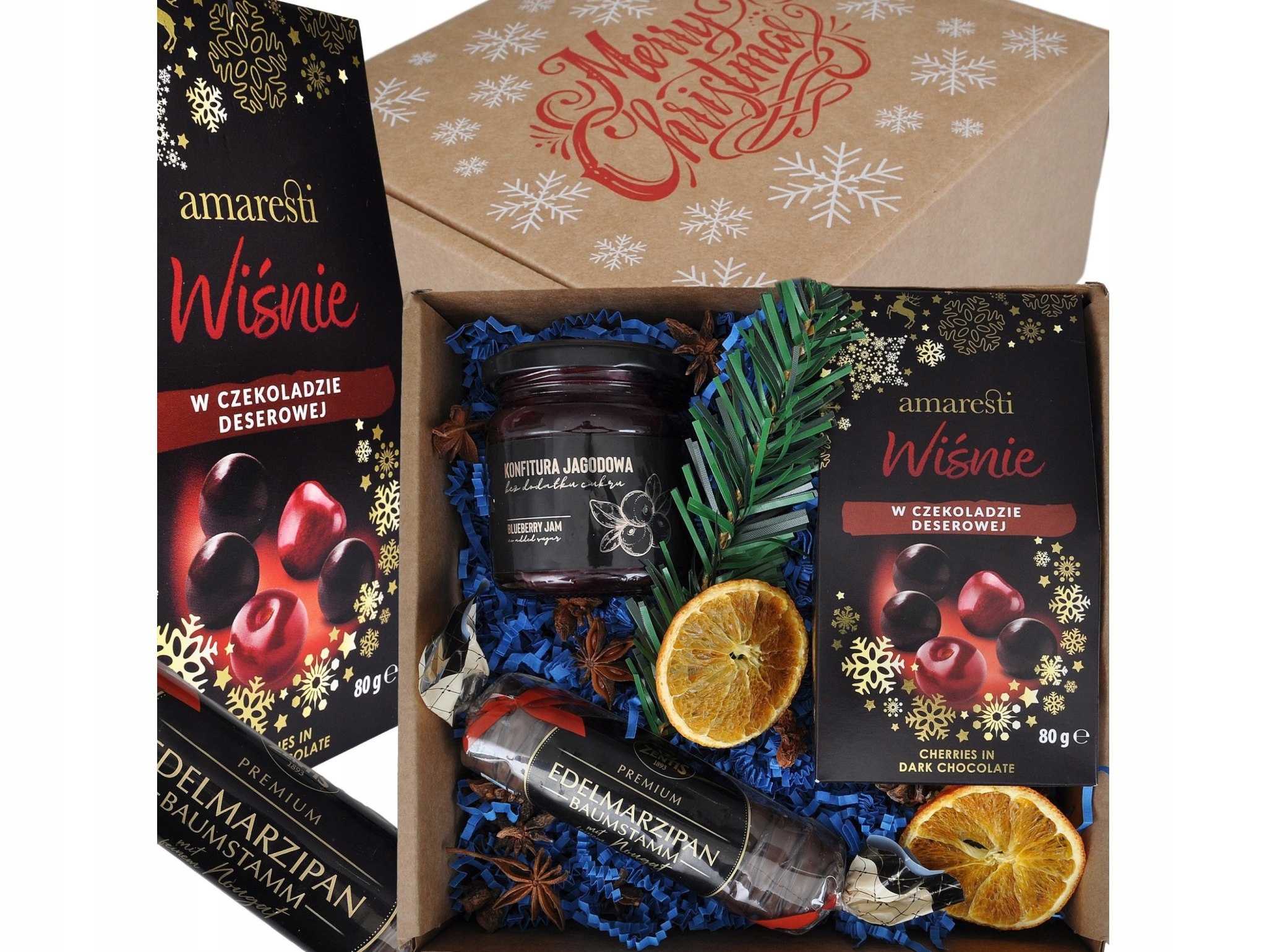 Levně Vánoční sada Višně Zavařenina Marcipán – elegantní dárek plný chutí!