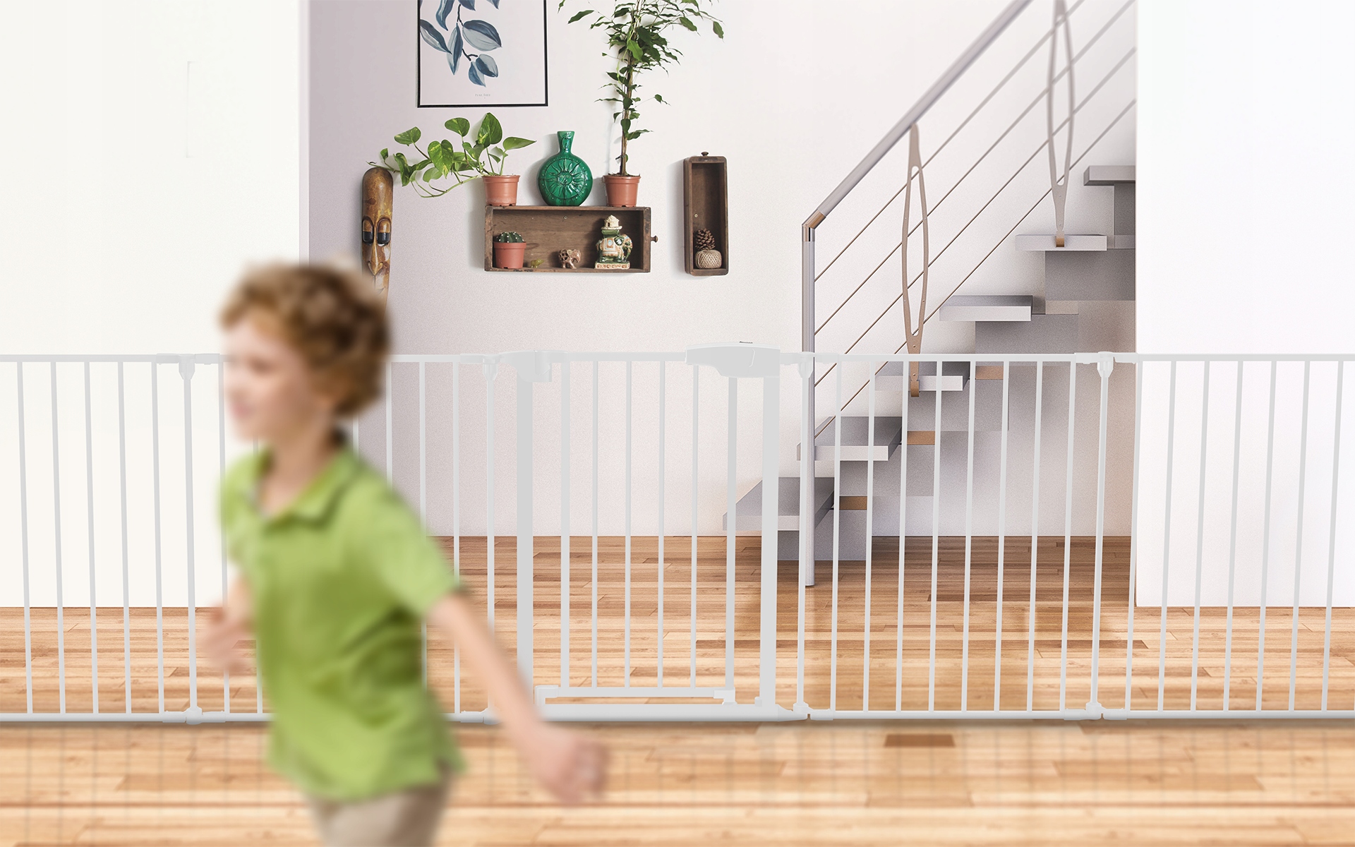 Barierka ZABEZPIECZAJĄCA Kominek Schody Tulano Guardian 6.0 White Szerokość produktu 317 cm