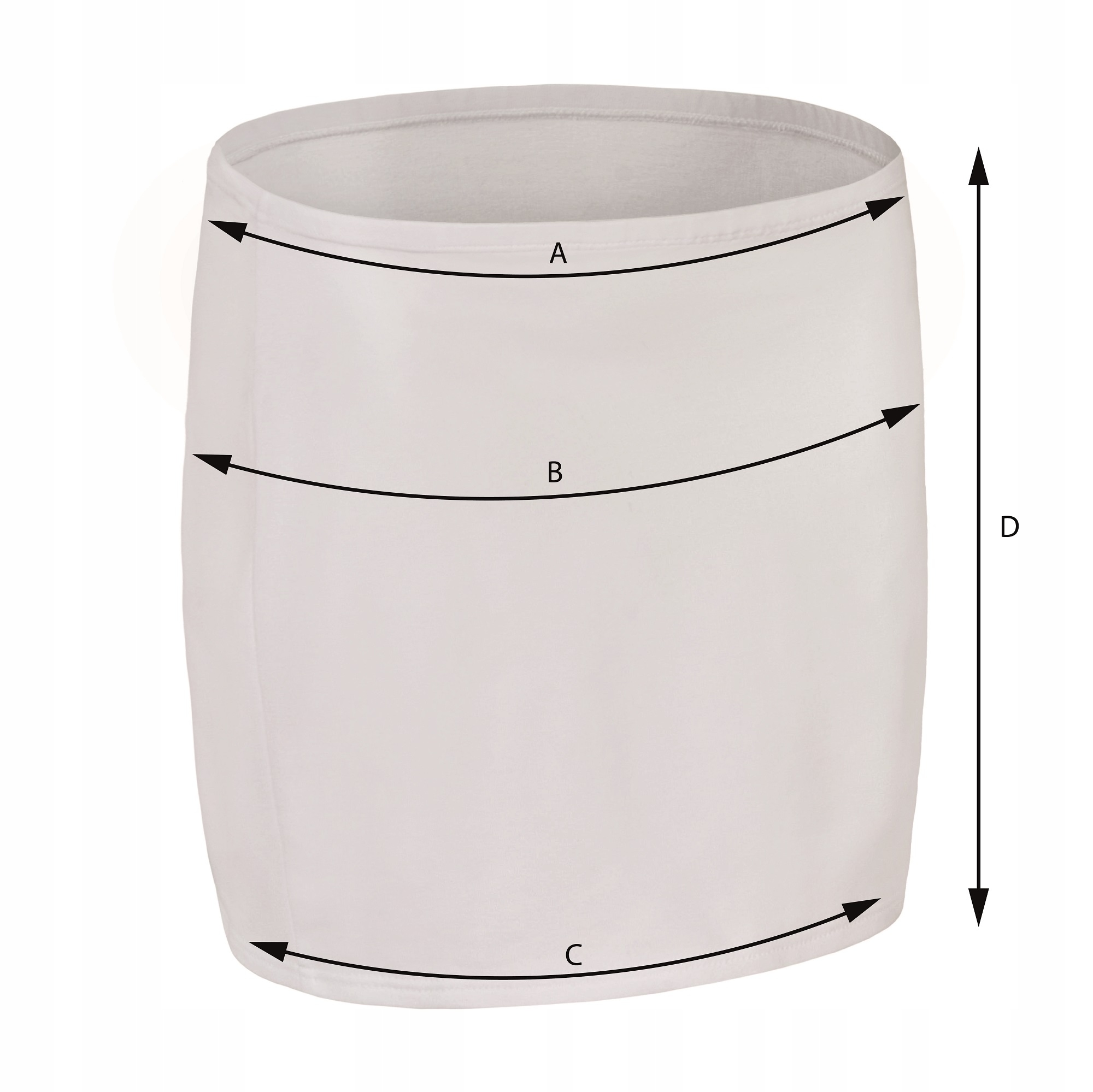 SPÓDNICZKA MINI BIAŁA L Marka New York Style