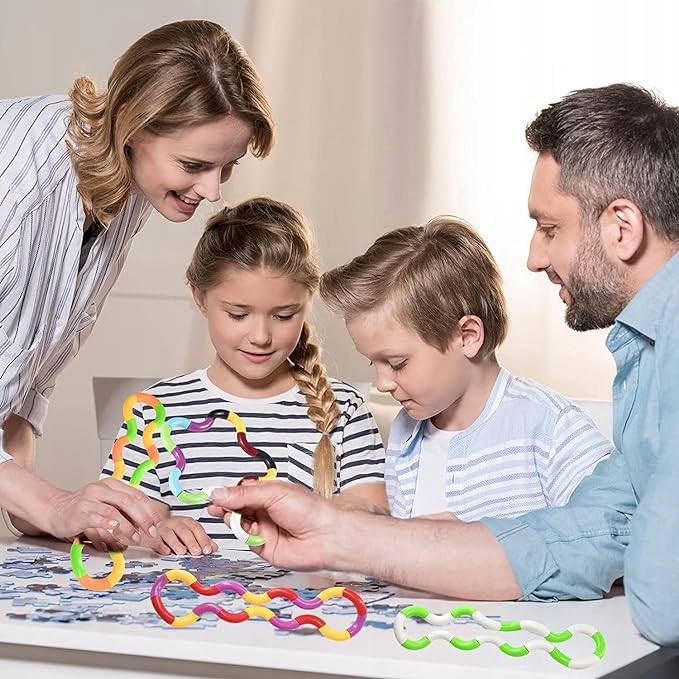 ANTYSTRESOWA ZABAWKA UKŁADANKA KLOCKI KREATYWNE WĄŻ Wężyk Twist Anty Stres Marka inna