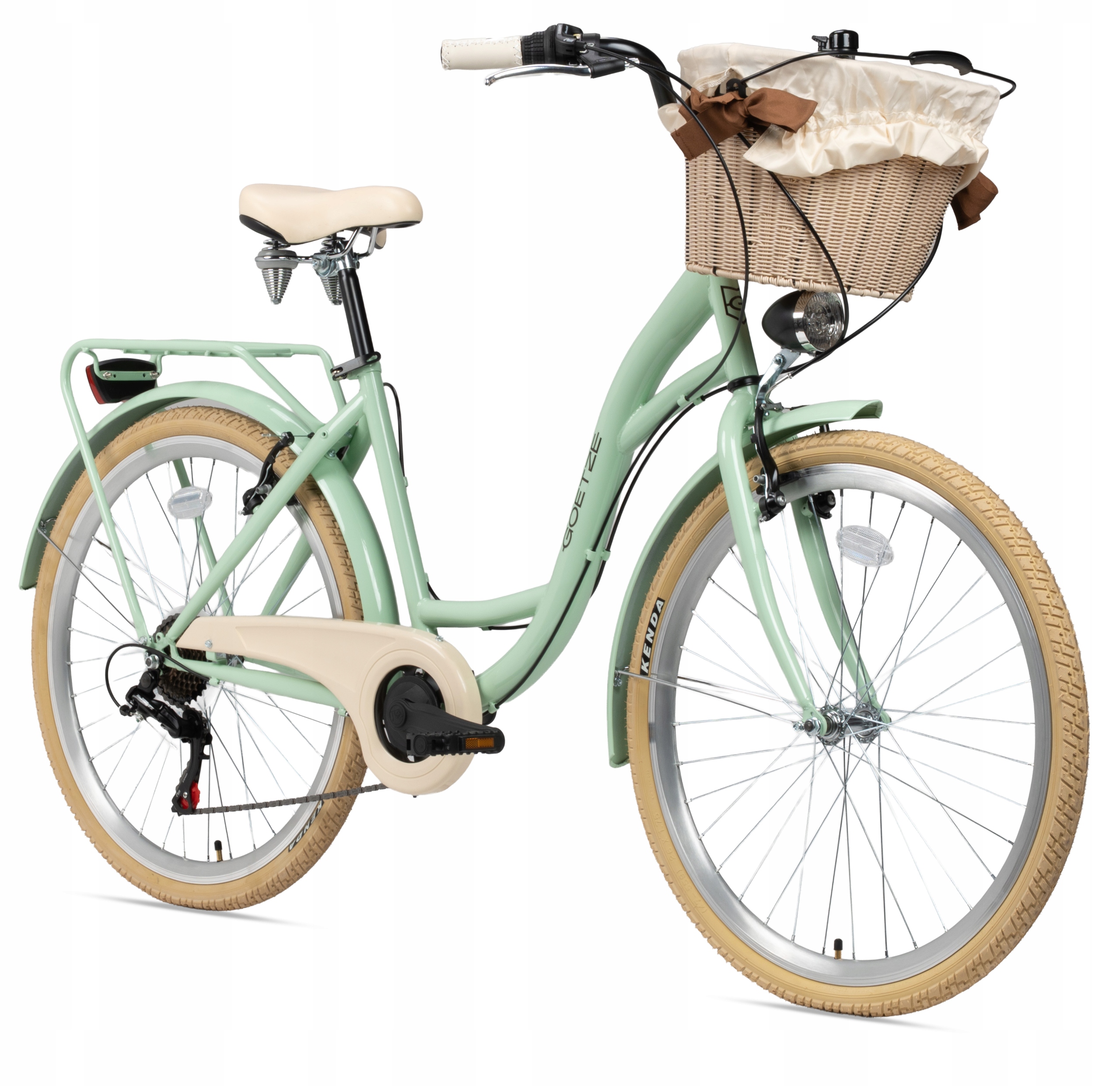 Damski Rower Miejski 26 Lekki Damka 6 Shimano Kosz