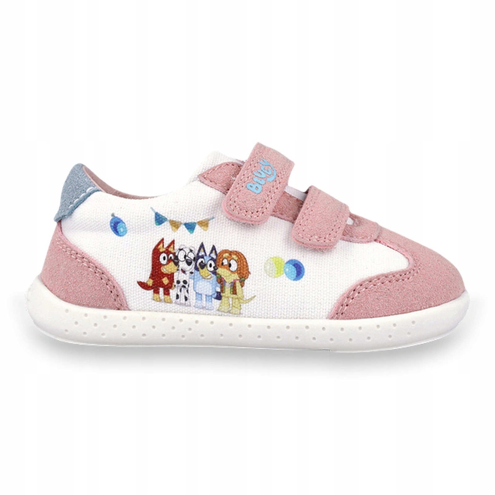 Buty barefoot lekkie dziecięce Garvalin Bluey Pique Blanco Y Rosa 22