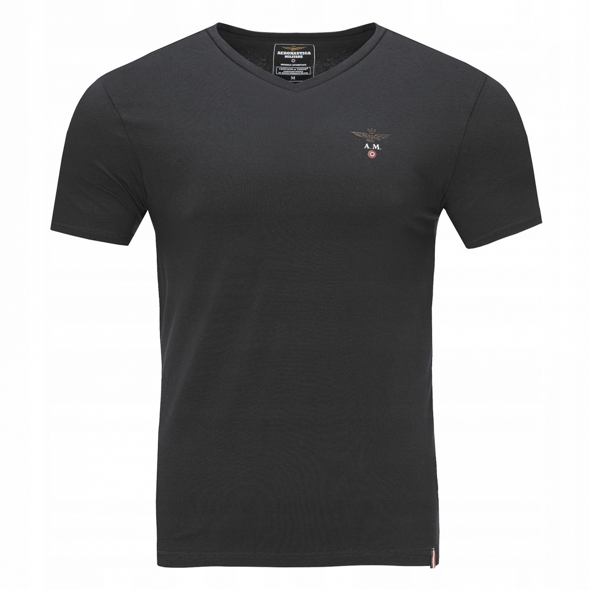 

Aeronautica Militare t-shirt męski czarny v-neck
