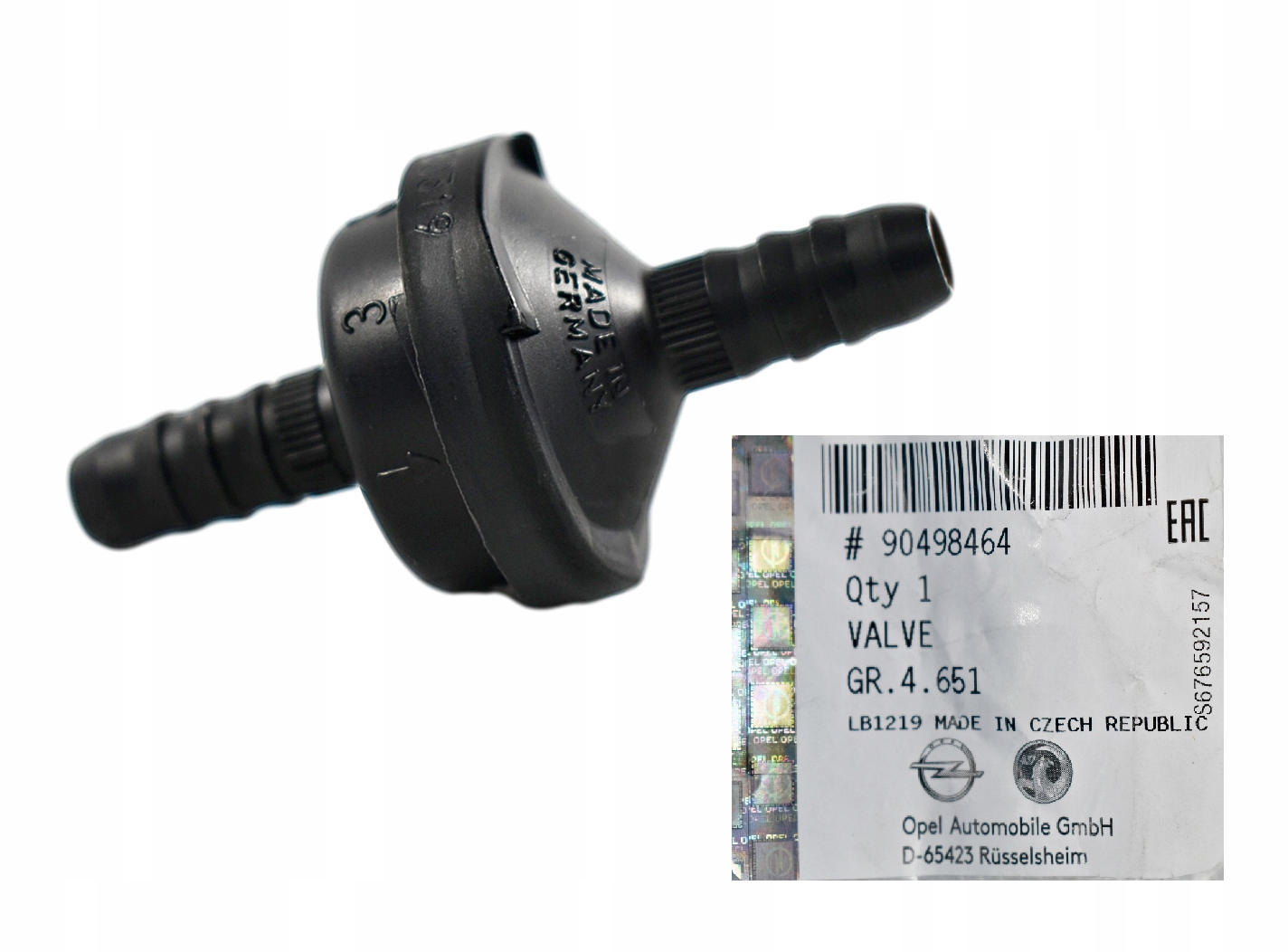 OE OPEL ZAWÓR ZWROTNY PODCIŚNIENIA SERWA VECTRA INSIGNIA ZAFIRA SIGNUM ORI