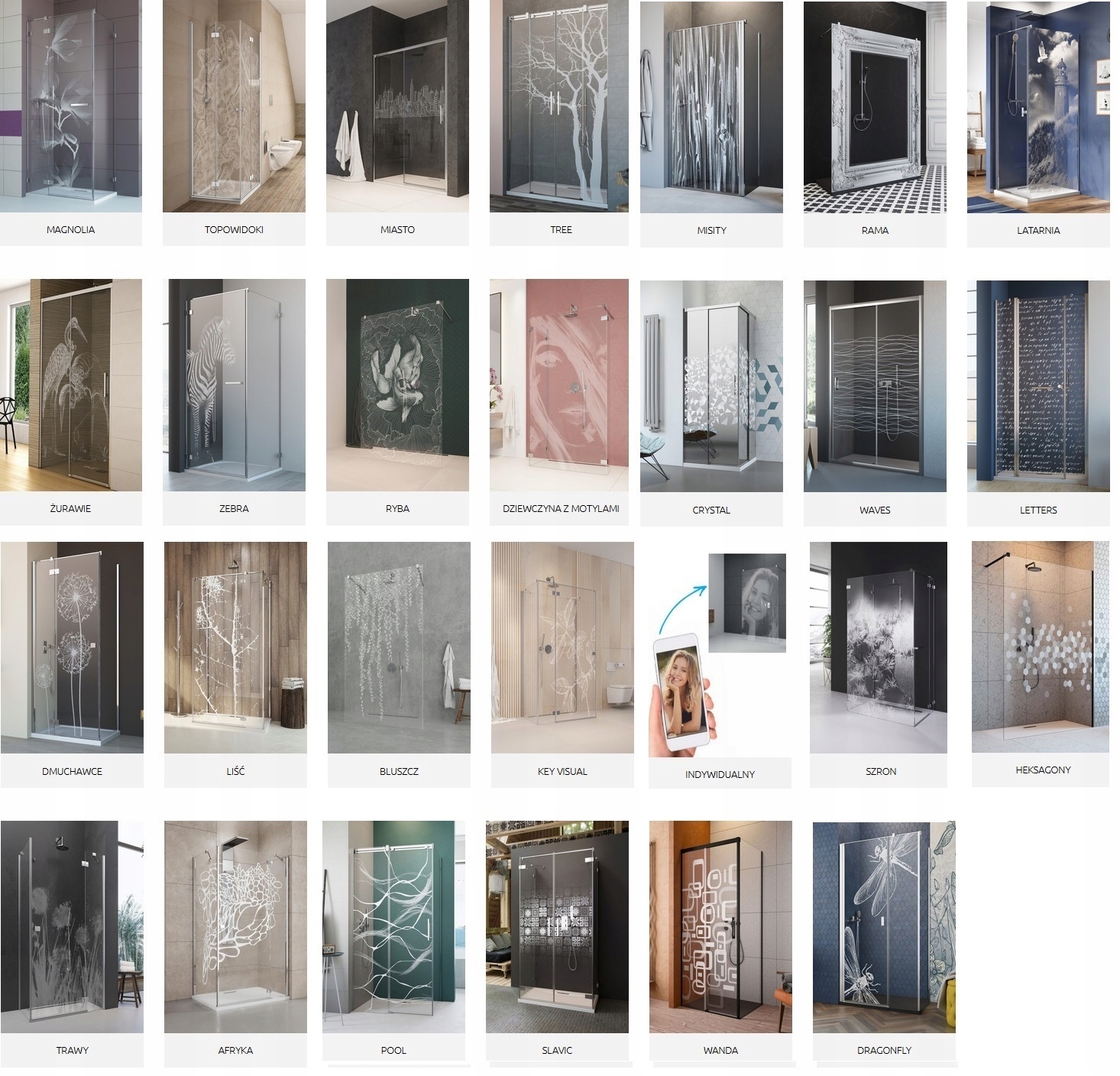 Drzwi prysznicowe RADAWAY Idea DWJ 120x200,5 PRAWE Linia Idea DWJ