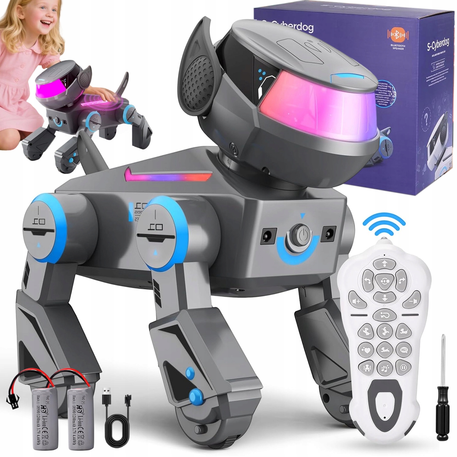 Interaktivní Pejsek Robot Rc Dálkové Ovládání Robotdog Dálkově Ovládaný Tančí