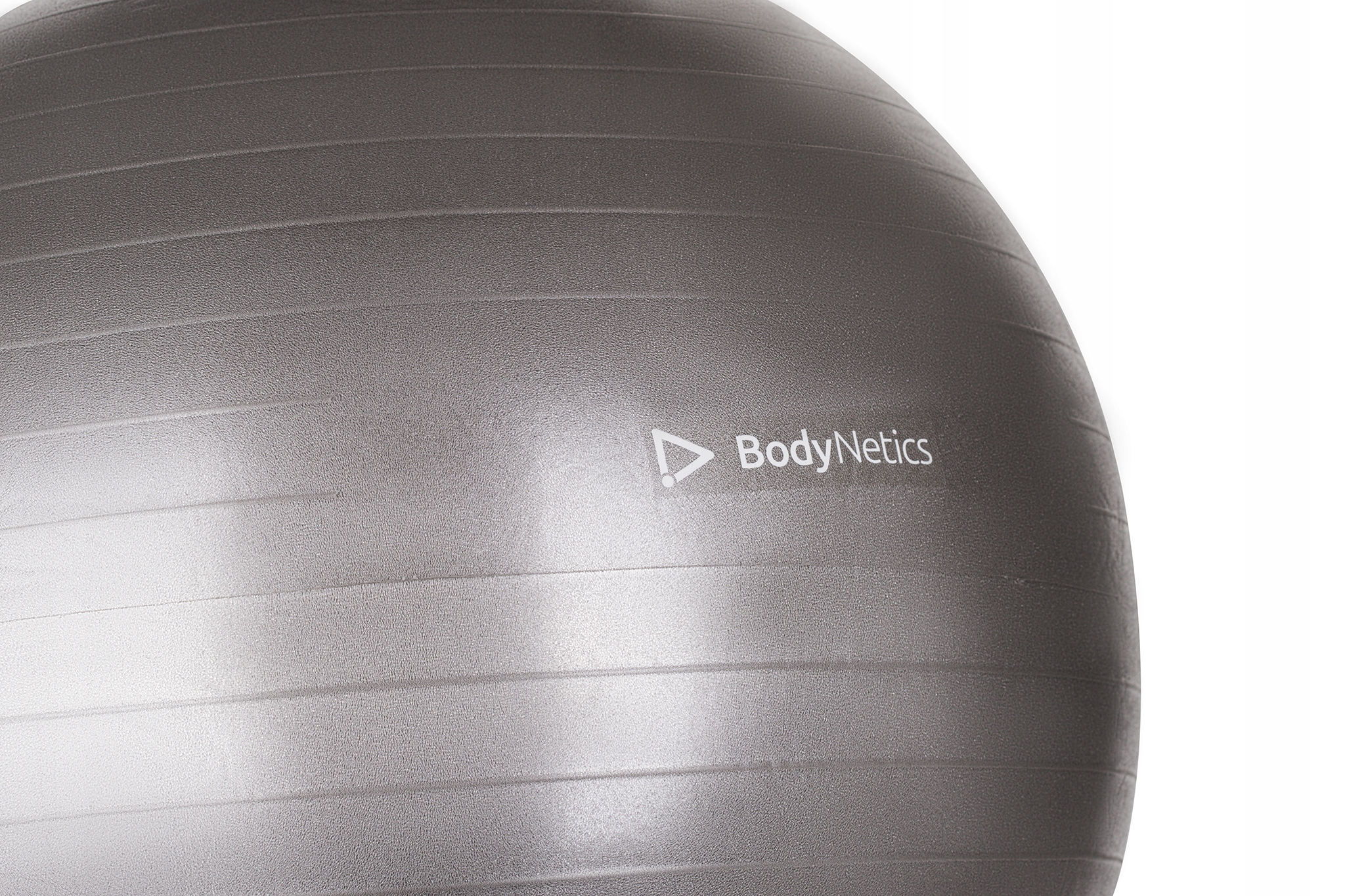 PIŁKA FITNESS WZMOCNIONA 65cm MAX 250kg BODYNETICS SREBRNA GIMNASTYCZNA