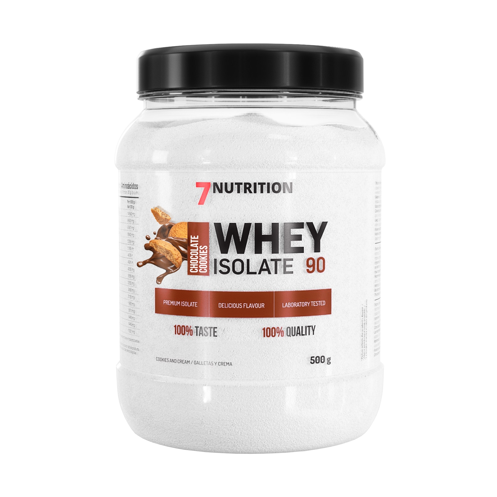 7NUTRITION Whey Isolate 90 500 G Bílkovina Obsahuje Izolát