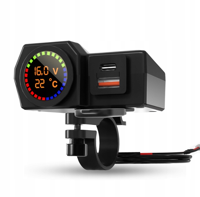 ŁADOWARKA MOTOCYKLOWA USB+TYPE-C 12V TEMPERATURA Numer katalogowy producenta GD- CS1747A2