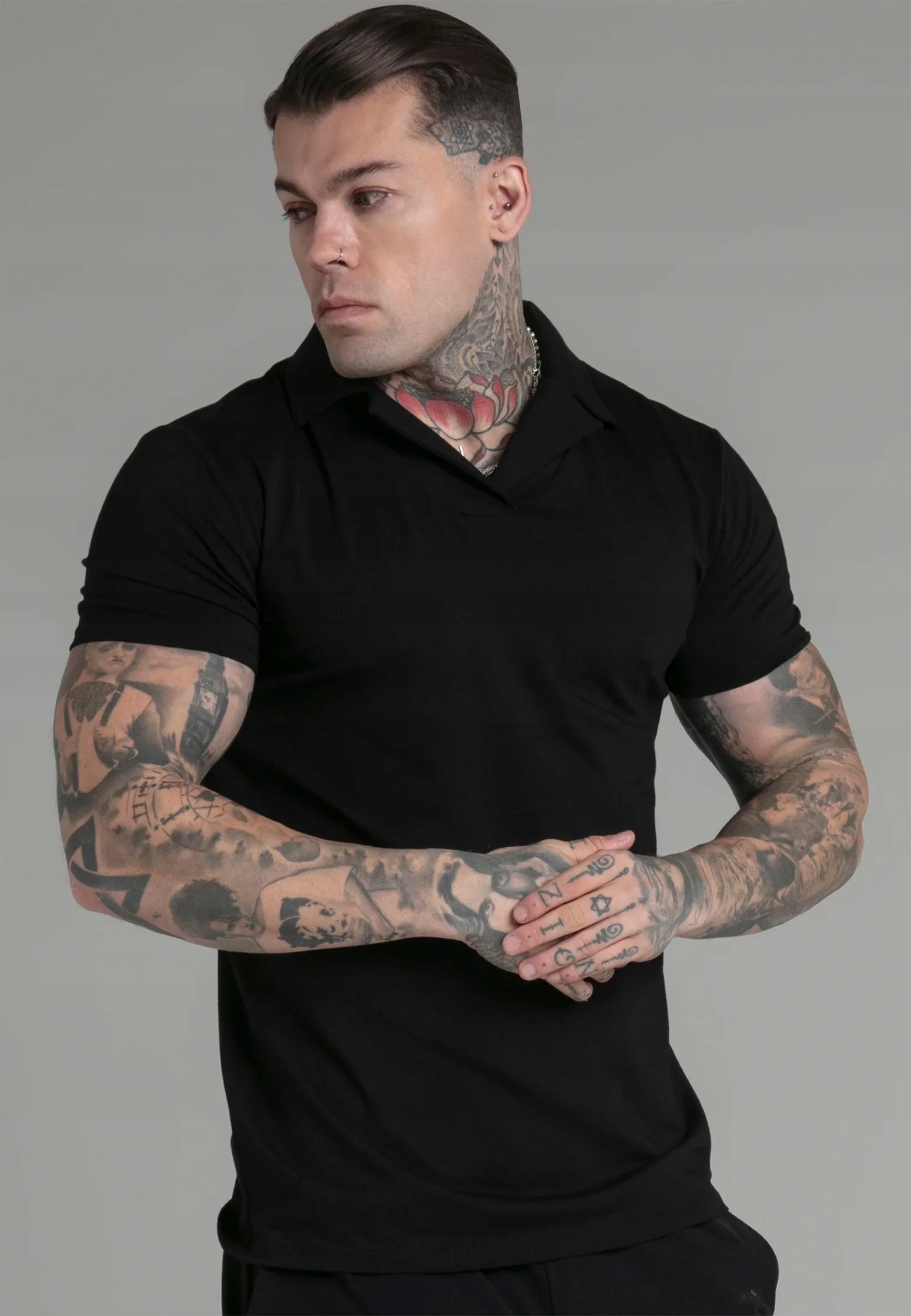 Siksilk Polokošile černé SS-28491 Revere Polo velikost S