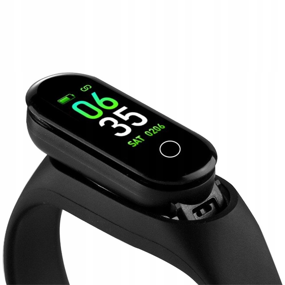 SMARTBAND SmartWatch OPASKA ZEGAREK PULSOMETR M3 Materiał koperty tworzywo sztuczne