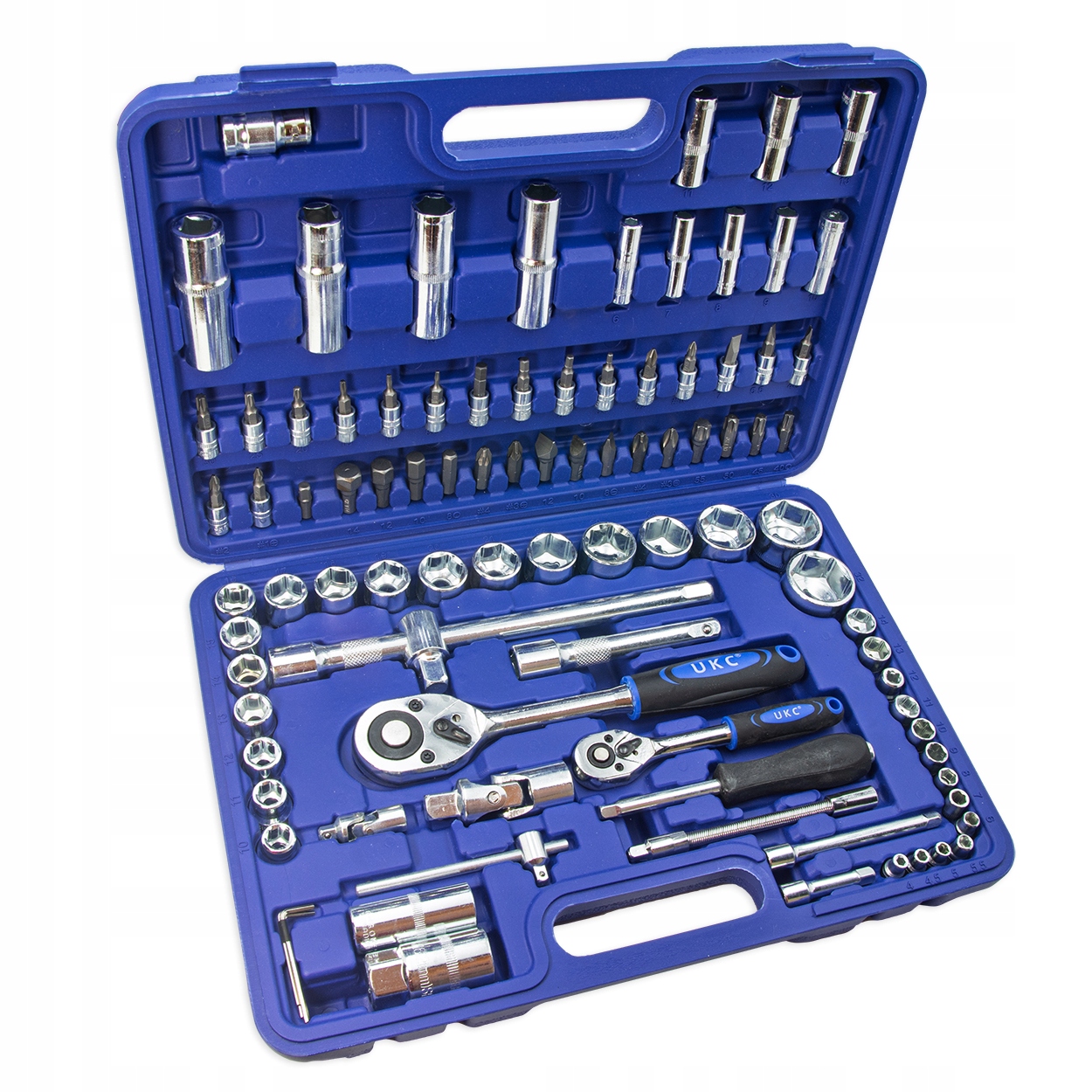 Sada Náradia Nástrčných Kľúčov 94 Ks 1/4 1/2 Nástavcov Bitov Hrkálok