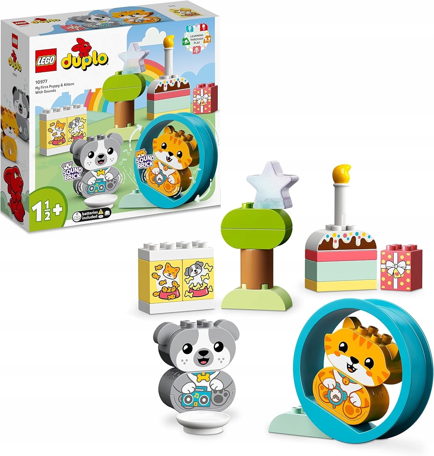 Můj první štěně a kočička s zvuky 10977 Lego Duplo pejsek stavebnice