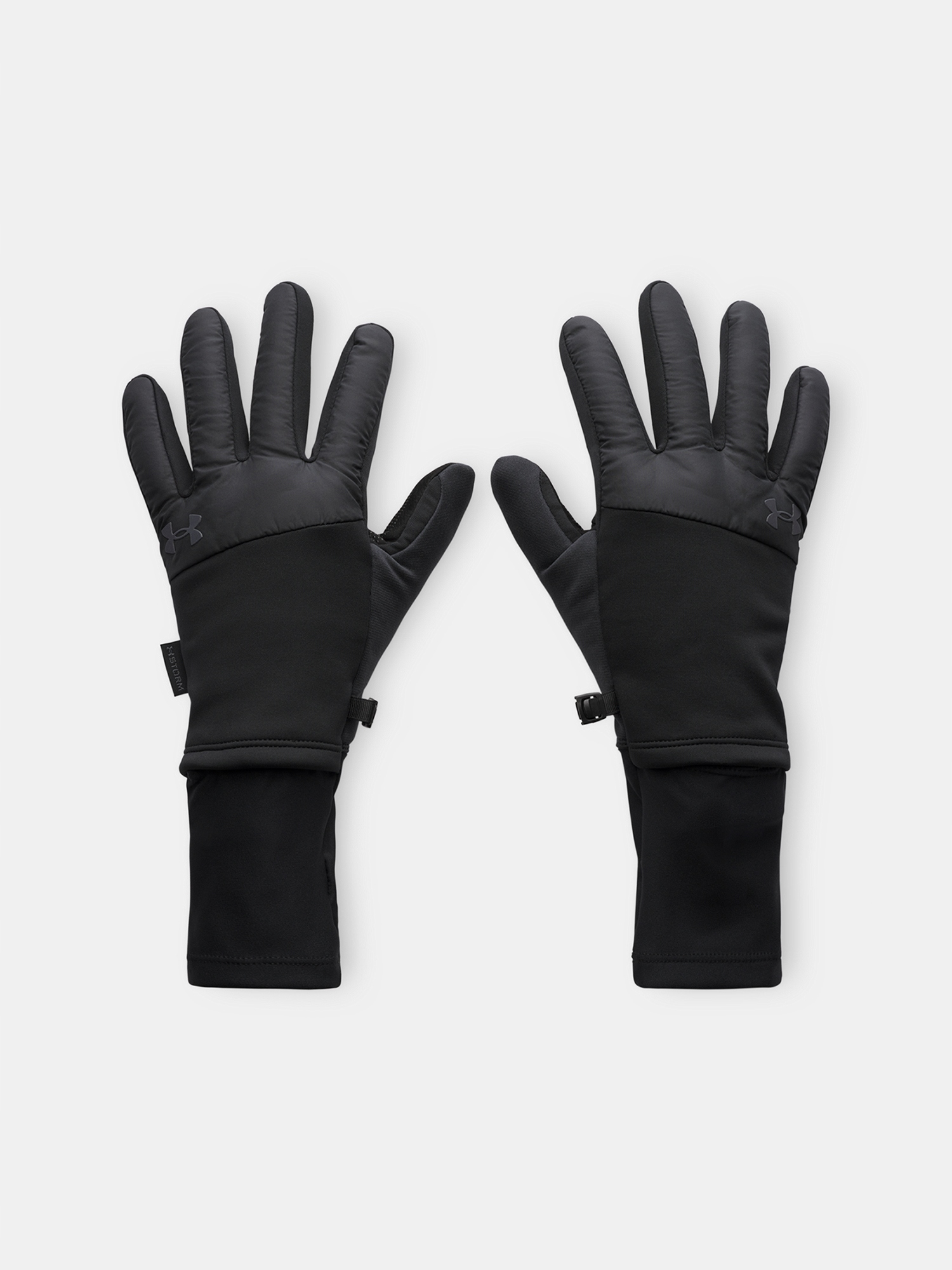 Pánské rukavice Under Armour M's Storm Fleece Run Gloves-BLK vel. S