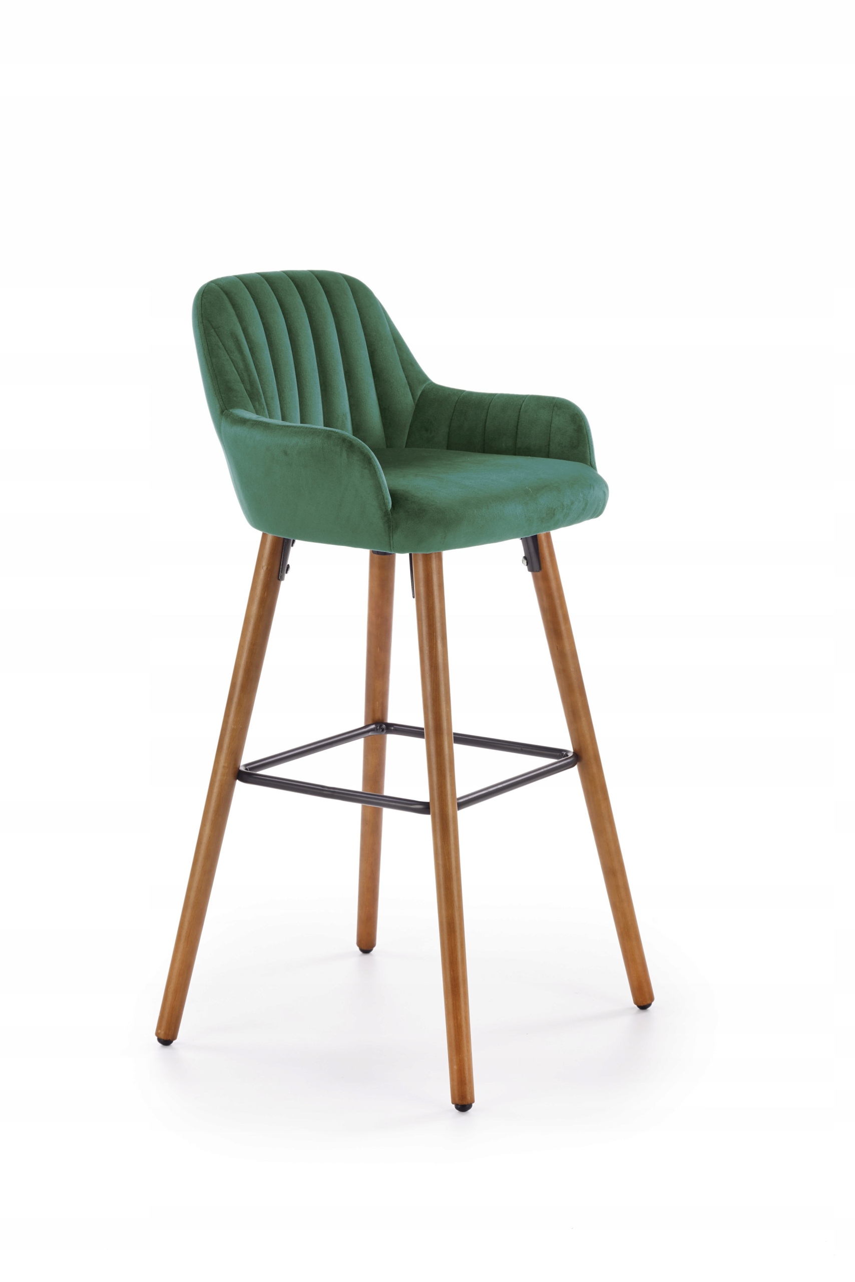 

Hoker Drewniany H93 Tkanina Velvet Ciemny Zielony