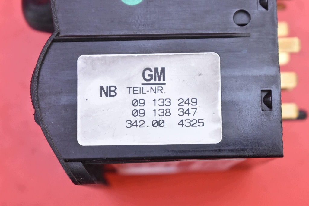 switch light switch 09133249 OPEL ZAFIRA A 99-03