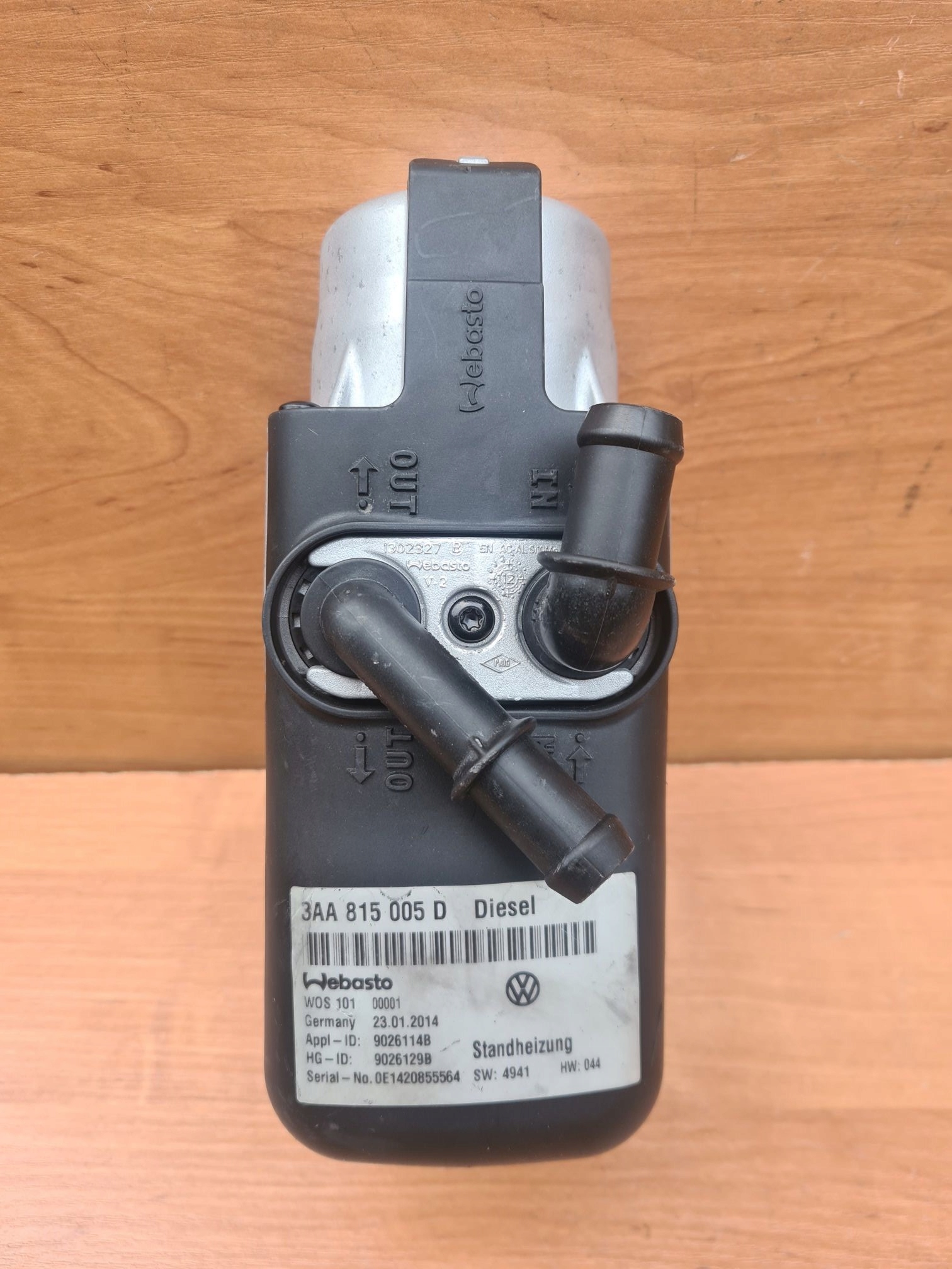 Webasto VW Passat B7 3AA815005D TT Vevo Diesel Typ samochodu Samochody osobowe