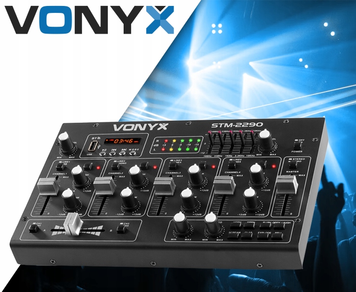 MIKSER STM2290 SD USB MP3 bluetooth dla DJa Marka Vonyx
