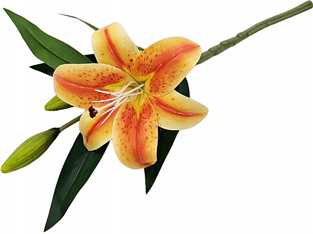 LILIA SYLIKONOWA GAŁĄZKA x1 37 cm kwiat LILA