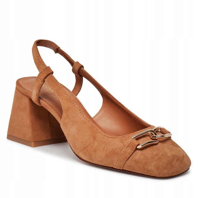 Geox Dámské Kozaté Lodičky Hnědé Elegantní Na Špici 35 Ž5V