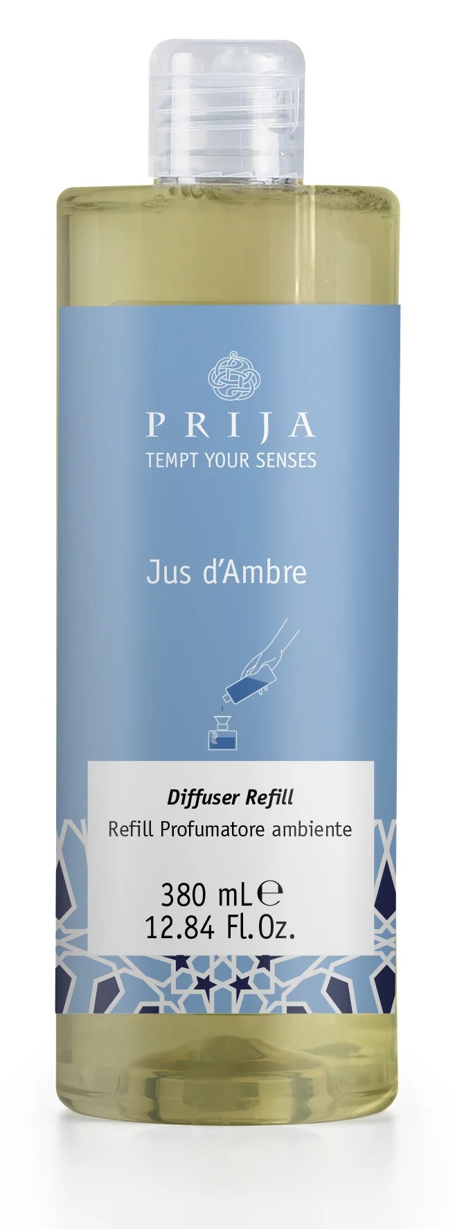 Levně Prija Jus d’Ambre Refill 380 ml, doplněk k difuzéru, orientální luxus