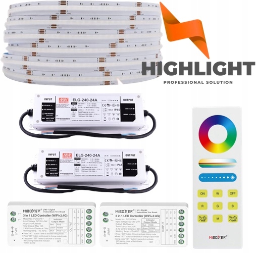 30m Sada Led Cob Rgbw IP65 CRI90 16W 24V Wi-Fi