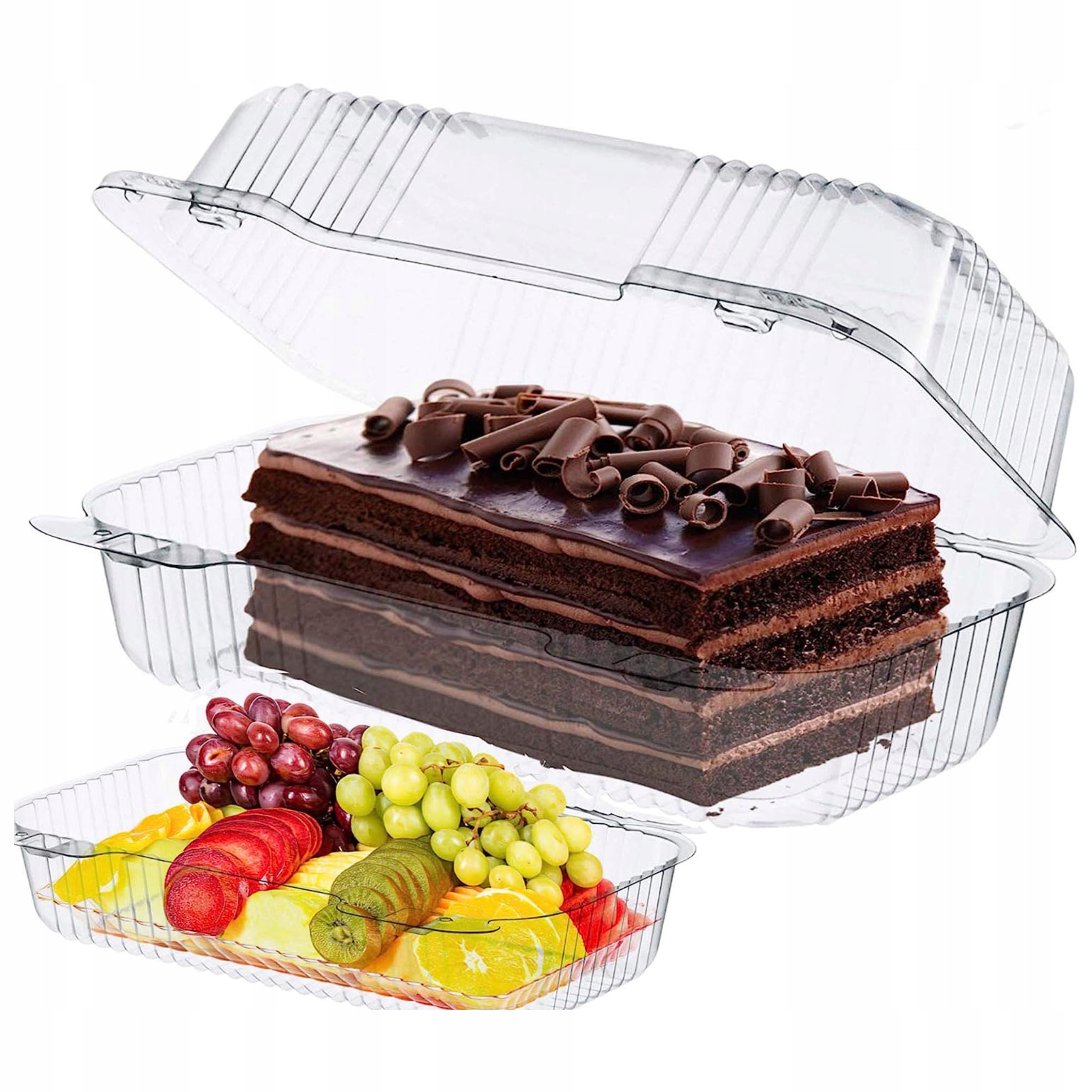 POJEMNIK NA CIASTO NA WESELE 25 SZTUK PLASTIKOWY PRAKTYCZNY WYTRZYMAŁY