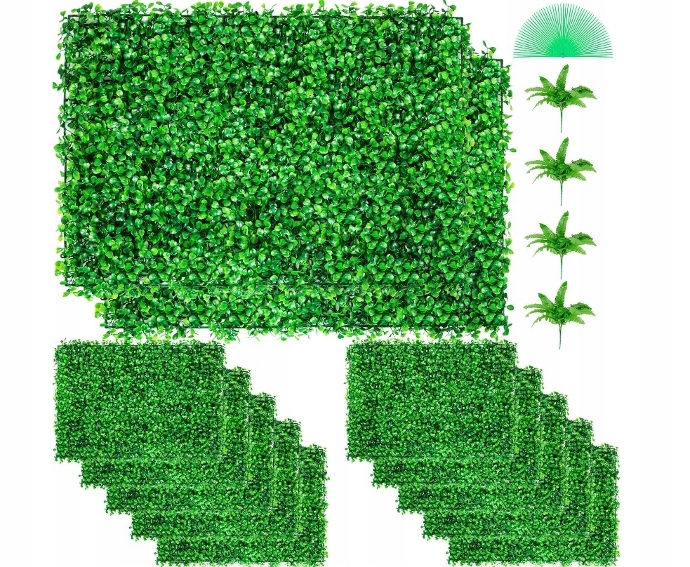 Vevor 12 Kusů Panelů Z Umělého Buxusu 60X40 CM, Silný, Špičkový Set